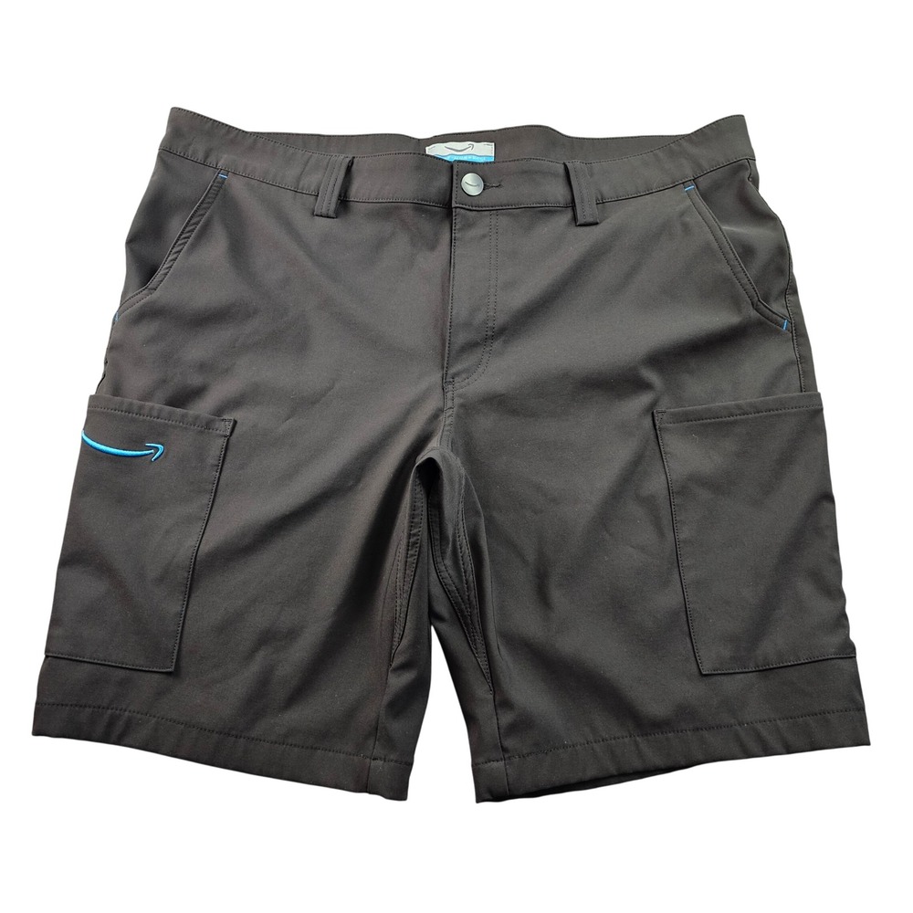 Luly Yang Amazon Cargo Shorts Mens XL (36-38) Black Stretch Performance Outdoor